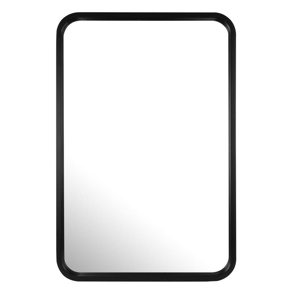 Black 24 in W x 36 in. H Farmhose Rectangle Wood Framed Vintage French Mirror price history on PriceWatchPro