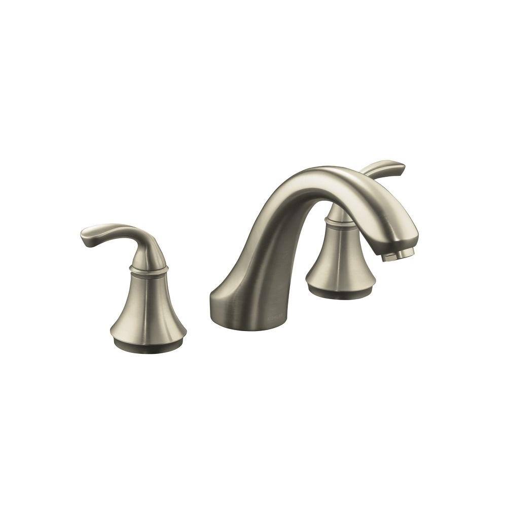 Forte 2-Handle Deck-Mount Bath Faucet Trim Kit Only in Vibrant Brushed Nick