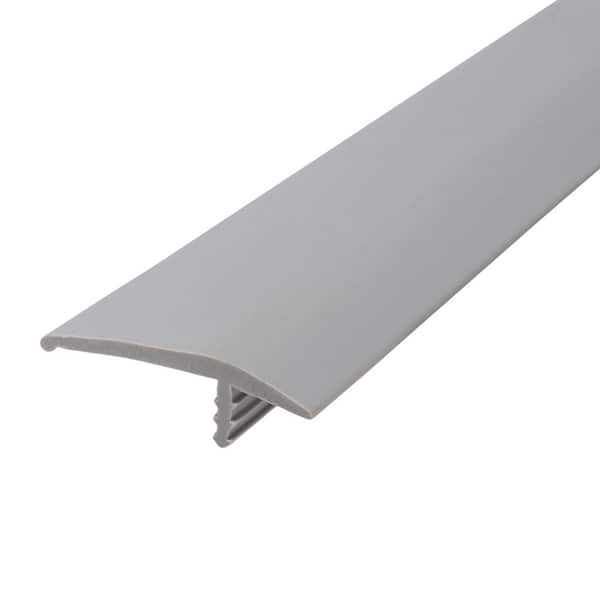 Outwater 1-1/4 in. Dove grey Flexible Polyethylene Offset Barb Bumper Tee Moulding Edging 25 foot long Coil