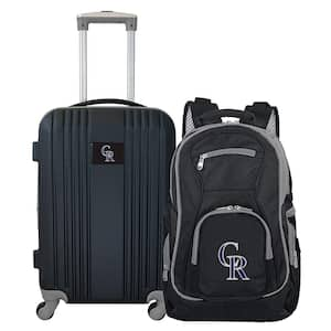 MLB Colorado Rockies 2-Piece Set Luggage and Backpack