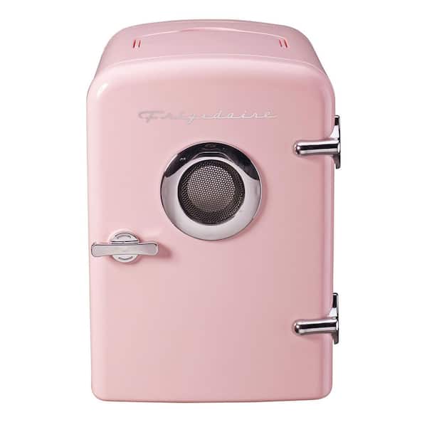 1 cu. ft. 6-Can Retro Mini Fridge in Pink