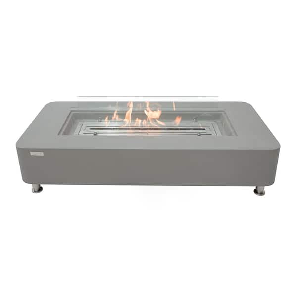 Elementi Sydney 61.9 in.Concrete Ethanol Fire Pit Table in Space Grey