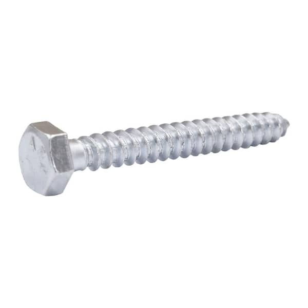 5/16 in. x 2-1/2 in. Zinc Plated Hex Hex Head Lag Screw (50-Pack)