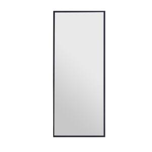 14 in. W x 1.1 in. H Large Rectangular Glass Framed Wall Mounted Hanging Bathroom Vanity Mirror in Gold