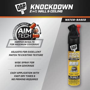 Spray Texture 25 oz. Knockdown Water Based 2 in.1 Wall and Ceiling White Texture Spray with Aim Tech Nozzle