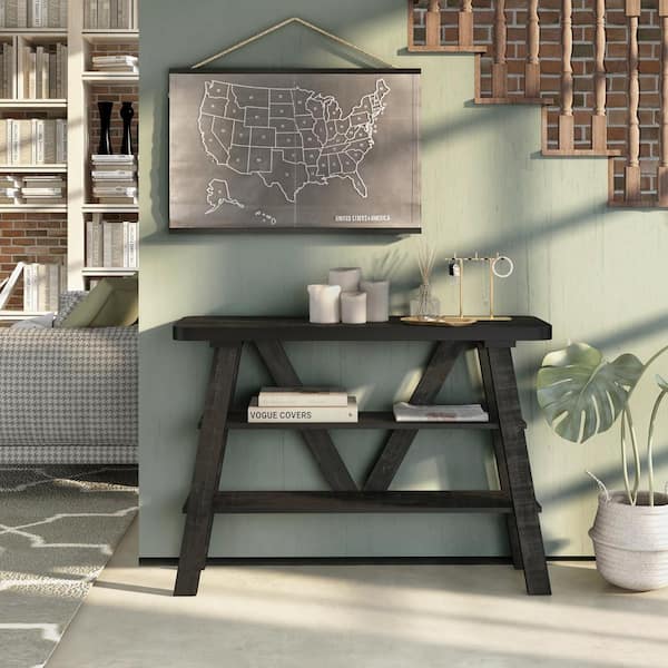 Novah 47 in W. Reclaimed Black Oak 33 in H. Rectangle PB Console Table