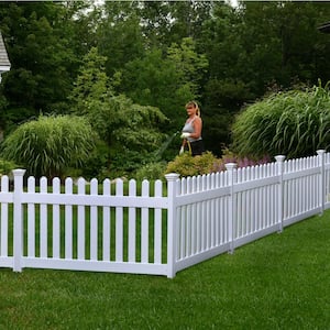 No-Dig 2 in. x 3-1/2 in. x 3-1/4 ft. Newport Finishing Vinyl Fence Post