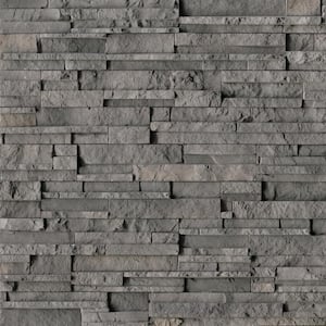 Terrado Sandown Silver Ledger Panel 4 in. x 20 in. Natural Concrete Wall Tile (5.4 sq. ft./Case)