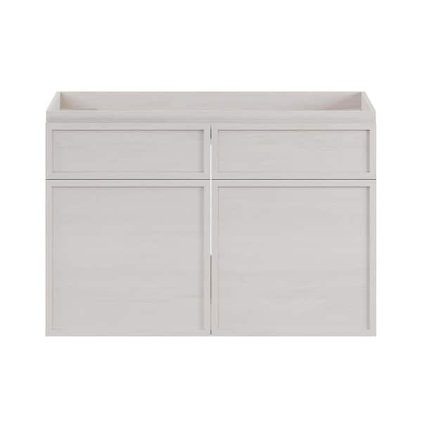 St. Tropez 30 in. Wall-Mounted Bath Vanity Cabinet without Top in White Oak