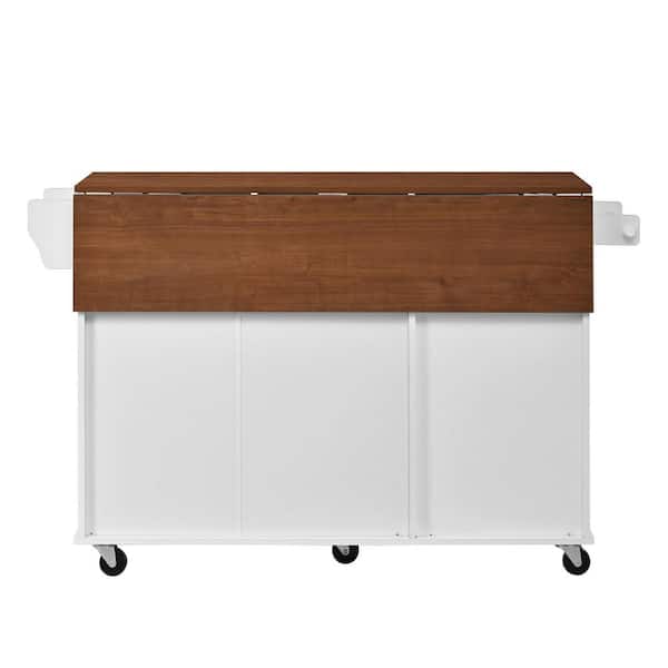 CHRISTOPHER KNIGHT HOME Morgan White and Walnut Wood Mobile