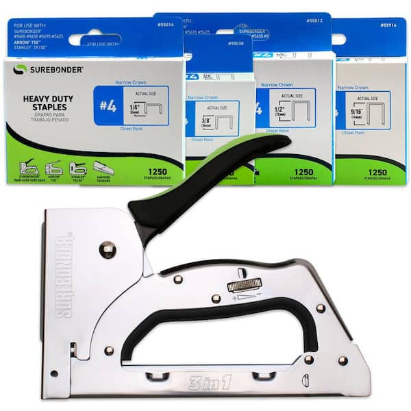 Surebonder®, Easy Tacker Staple Gun, Black and Green, 1 Piece