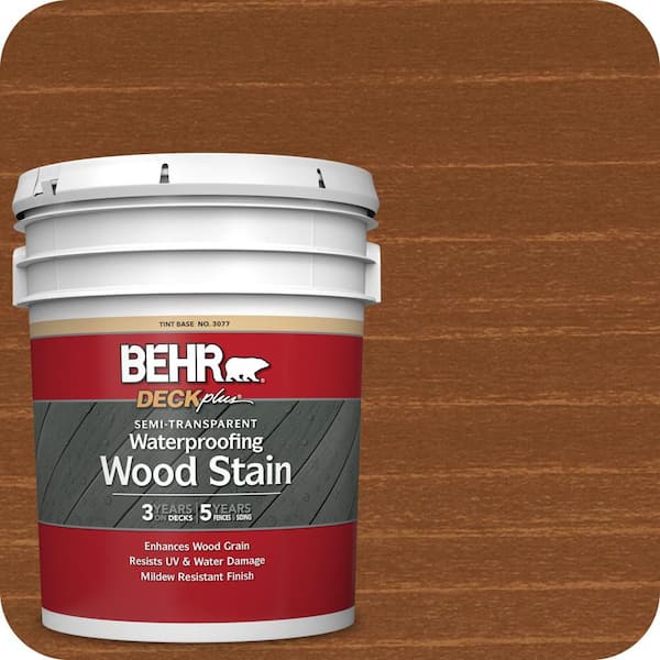 5 gal. #ST-122 Redwood Naturaltone Semi-Transparent Waterproofing Exterior Wood Stain