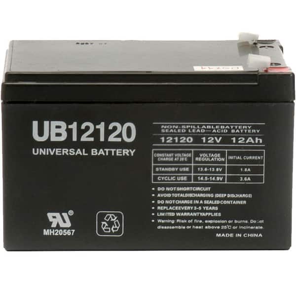 UPG 12-Volt 12 Ah F1 Terminal Sealed Lead Acid (SLA) AGM Rechargeable Battery