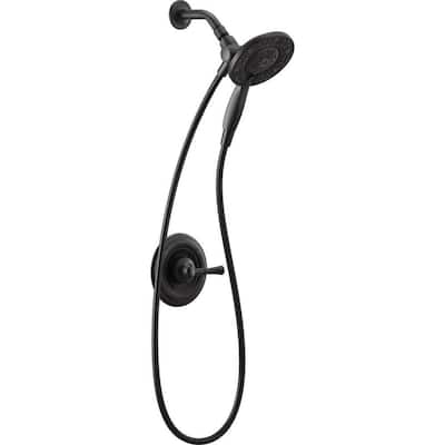 Chamberlain In2ition 2-in-1 Rough-in Valve Included Single-Handle 4-Spray Shower Faucet 1.75 GPM in Matte Black