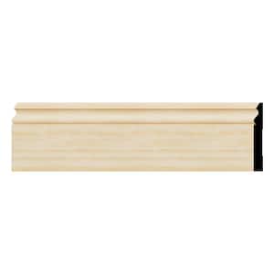 WM217 0.56 in. D x 5.25 in. W x 96 in. L Wood Pine Baseboard Moulding