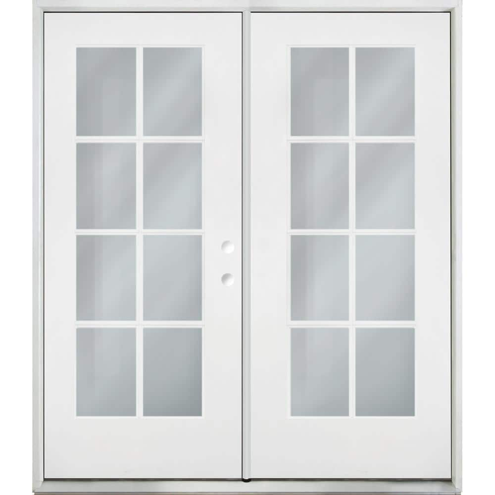 Steves & Sons Legacy 72 In. X 80 In. LH Retro 8 Lite Clear Glass Primed ...