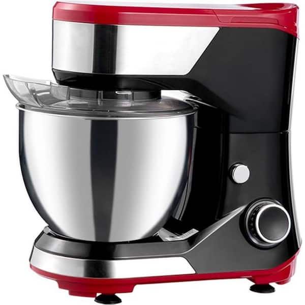 HICFM 5.3 qt. 12-Speeds Stand Mixer in Black with Dough Hook for Most Home Cooks