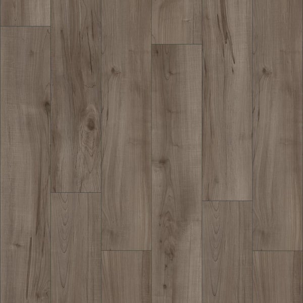 Take Home Sample-Gray Wolf Maple Standard Length Waterproof Click Lock Laminate Wood Flooring