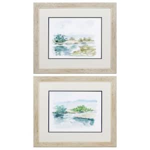 22 in. X 19 in. White Spring Watercolor Gallery Picture Frame (Set of 2)