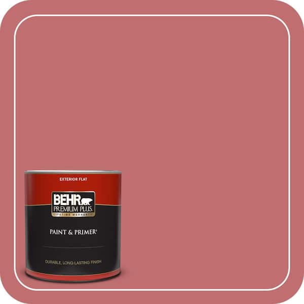 BEHR PREMIUM PLUS 1 qt. #HDC-SP14-8 Art House Pink Flat Exterior