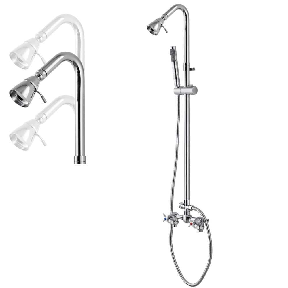 Wall Mounted Outdoor Shower Kit with Handheld Spray, Outdoor Shower Faucet price history on PriceWatchPro