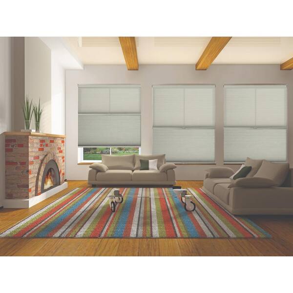 BlindsAvenue Winter White Cordless UV Blocking Day/Night Cellular Fabric Shade with 9/16 in. Single Cell, 37.5 in. W x 48 in. L
