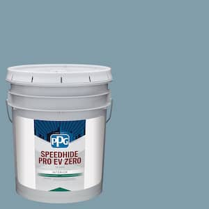 Speedhide Pro EV Zero 5 gal. PPG1154-5 Serene Stream Semi-Gloss Interior Paint