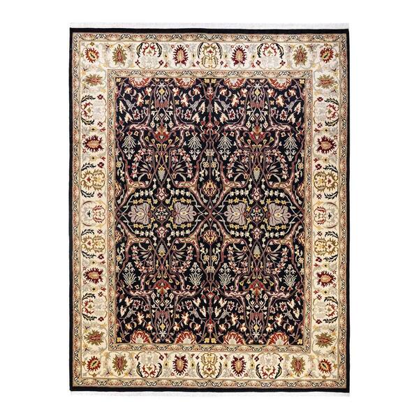 Solo Rugs Mogul One-of-a-Kind Traditional Black 8 ft. 1 in. x 10 ft. 5 in. Oriental Area Rug