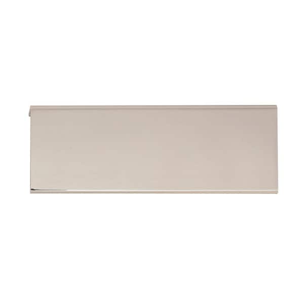 Edge Pulls 3-3/4 in. (96mm) Modern Polished Nickel Cabinet Edge Pull
