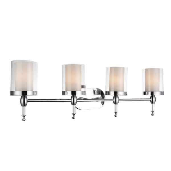 CWI Lighting Maybelle 4 Light Vanity Light With Chrome Finish