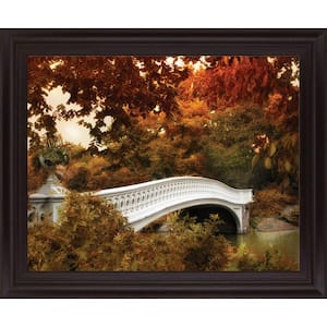 "Bow Bridge" By Tom Reeves Framed Print Nature Wall Art 28 in. x 34 in.