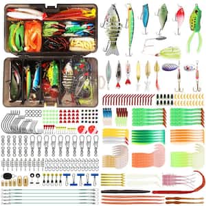 Fishing Bait Rigs, Lures and Tackle Kit for Starter Freshwater Fishing (340-Piece)