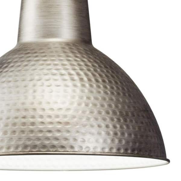 Missoula 1-Light Antique Pewter Vintage Industrial Shaded Kitchen Pendant Hanging Light with Metal Shade