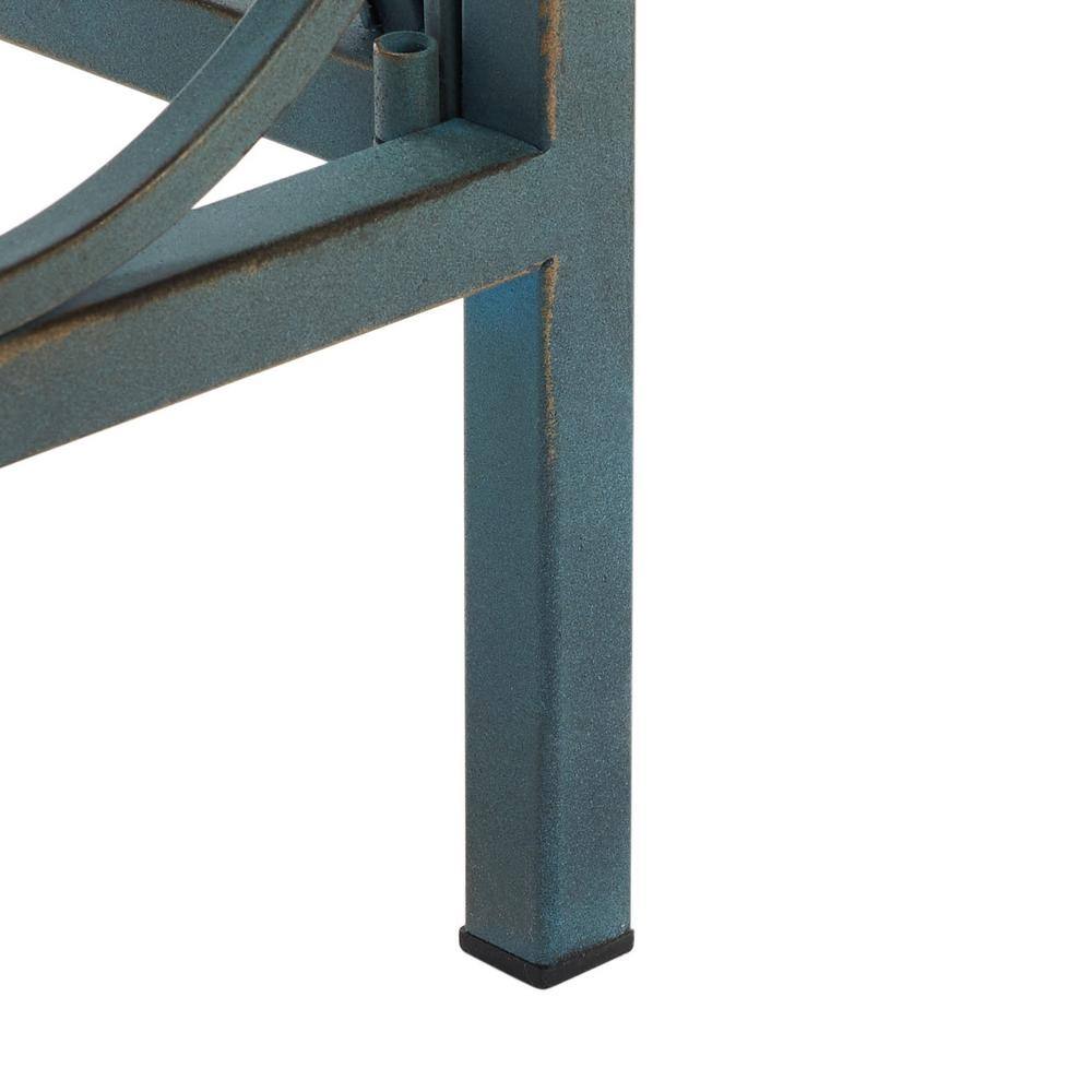 Cynthia Brown Wood and Metal Hallway Table with Storage