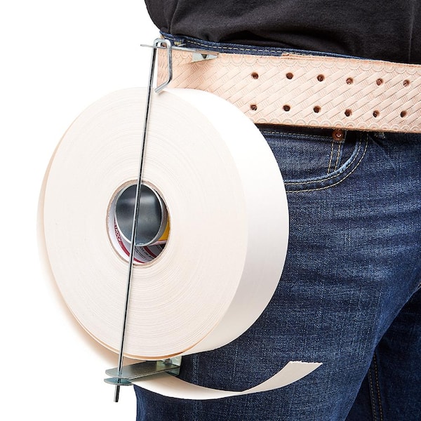 Drywall Mud Pan Holder and Tape Spool - Hooks to Belt for Hands-Free Taping  (Pan & Tape Holder)