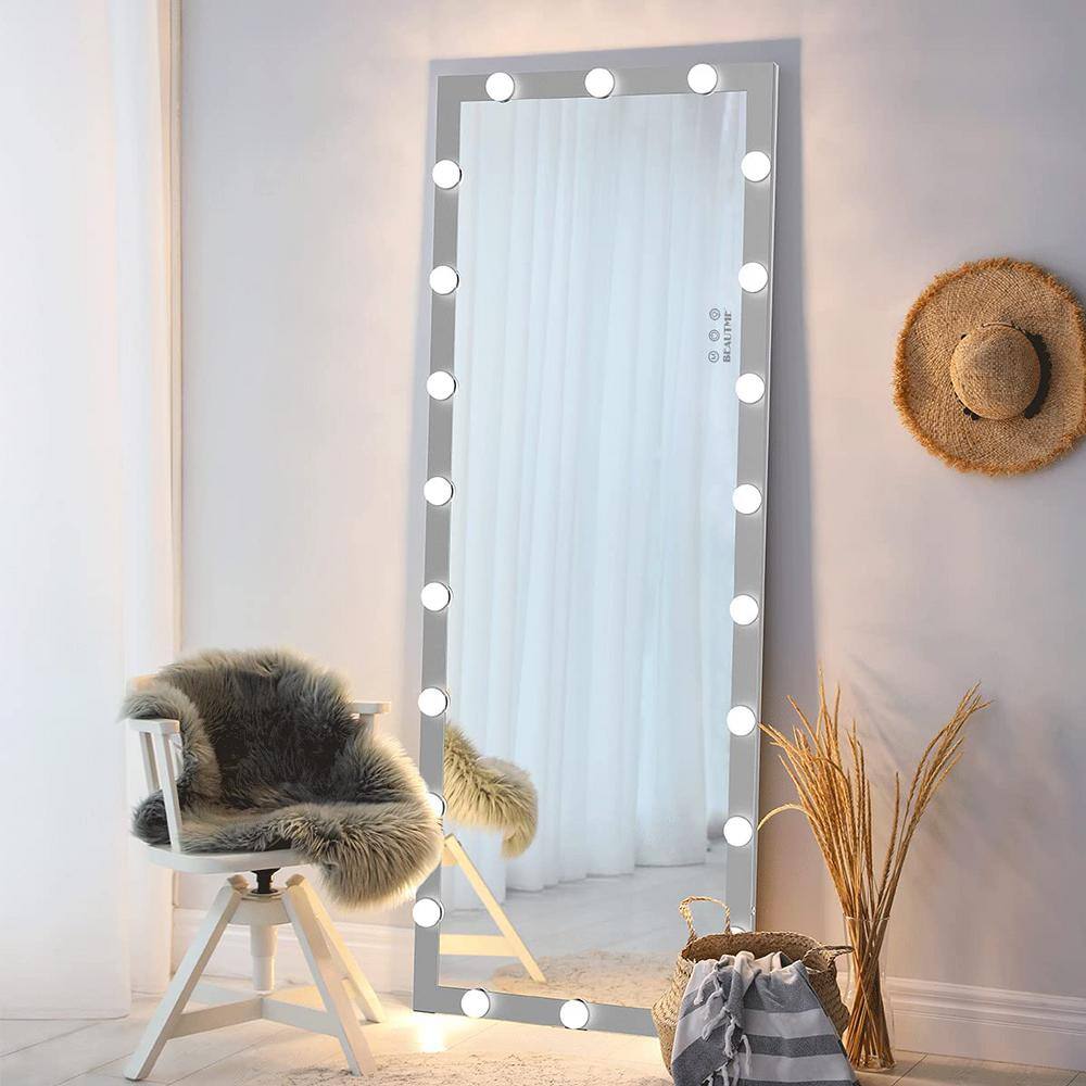 Tileon 63 in. W x 24 in. H Rectangular Framed Dimmable Wall Mounted ...