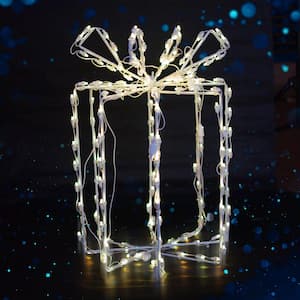 30 in. Dynamic RGBWW 3D Gift Box with 148 LED M5 Lights