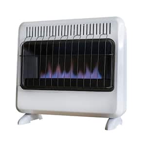 30,000 BTU Vent Free Blue Flame Natural Gas or Propane Dual Fuel Space Heater