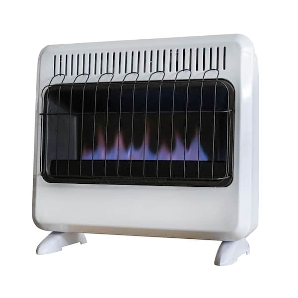30,000 BTU Vent Free Blue Flame Natural Gas or Propane Dual Fuel Space Heater