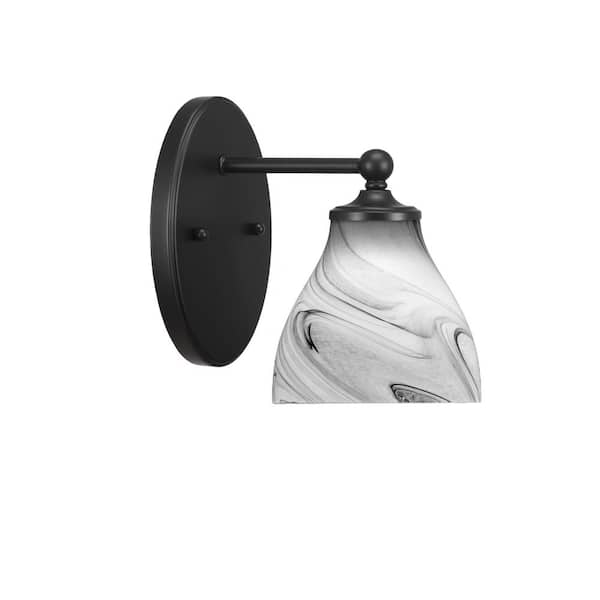 Unbranded Royale 1-Light Matte Black Wall Sconce