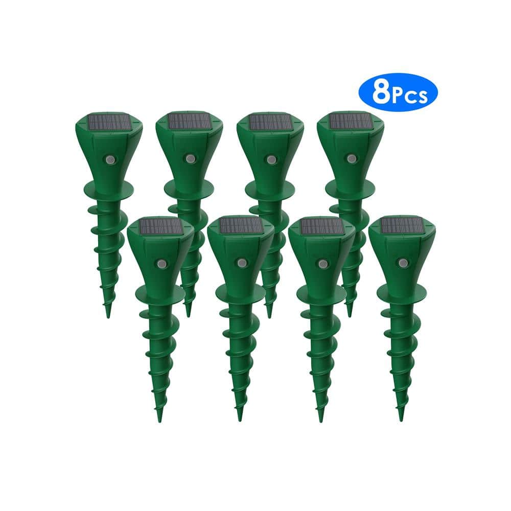 Solar Powered Animal Repeller Outdoor Ultrasonic for Mole Gopher Vole Rat Pest Repellant Trap (8-Pack) price history on PriceWatchPro