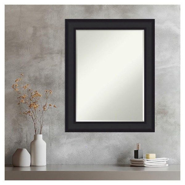 Amanti Art Oliver Black 23.25 in. x 29.25 in. Petite Bevel Modern