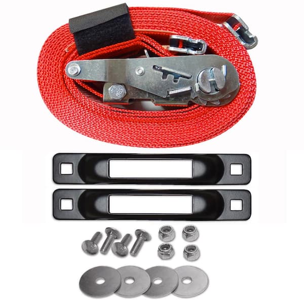 SNAP-LOC 16 ft. x 2 in. Ratchet E-Strap System with Hooks and Fasteners for Trucks and Trailers