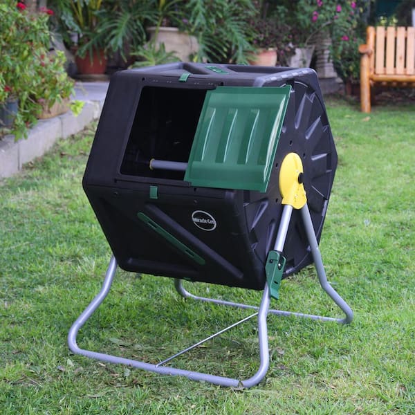 Miracle-Gro 28 Gal Tumbling Garden Waste Soil Composter, 57% OFF