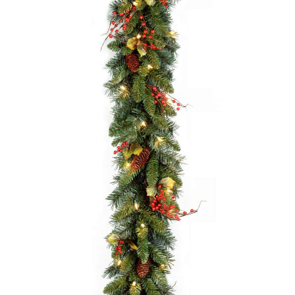  Classical Collection 9 ft. Garland with Clear Lights