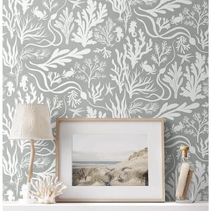 Tides Steam Vinyl Peel and Stick Wallpaper Roll (Covers 30.75 sq. ft.)