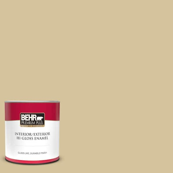 BEHR PREMIUM PLUS 1 qt. Home Decorators Collection #HDC-NT-02 White Oak Hi-Gloss Enamel Interior/Exterior Paint 840004 - The Home Depot