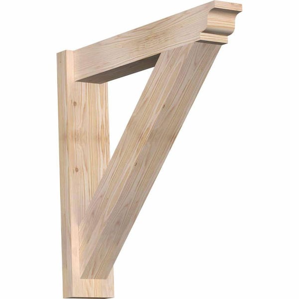 Ekena Millwork 6 in. x 28 in. x 28 in. Douglas Fir Traditional Smooth Outlooker