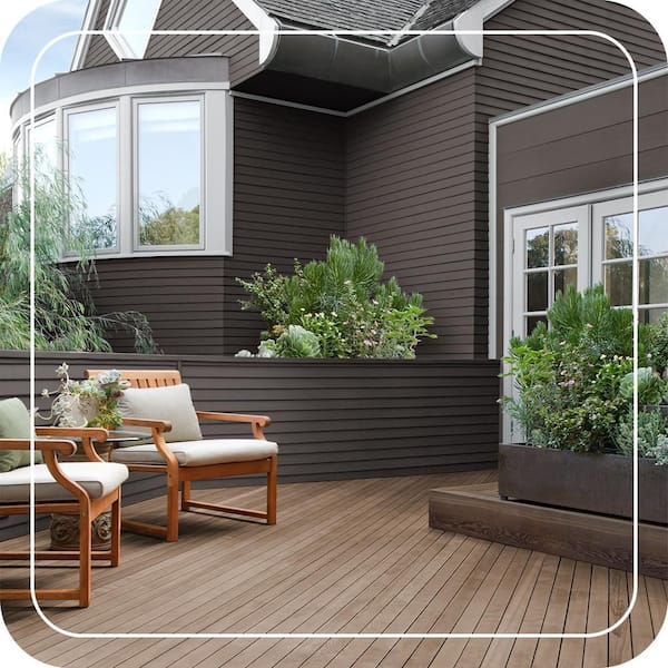 BEHR 1 gal. #SC-104 Cordovan Brown Solid Color House and Fence