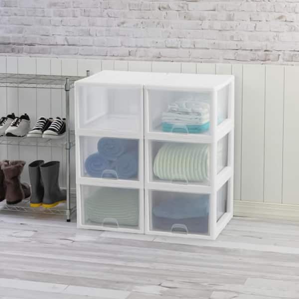  Stackable Storage Drawers Set of 20, Plastic Drawers